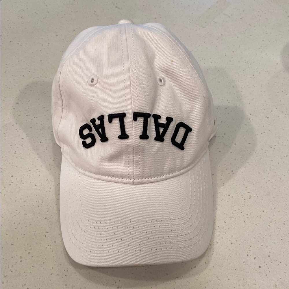 True Brvnd white baseball hat